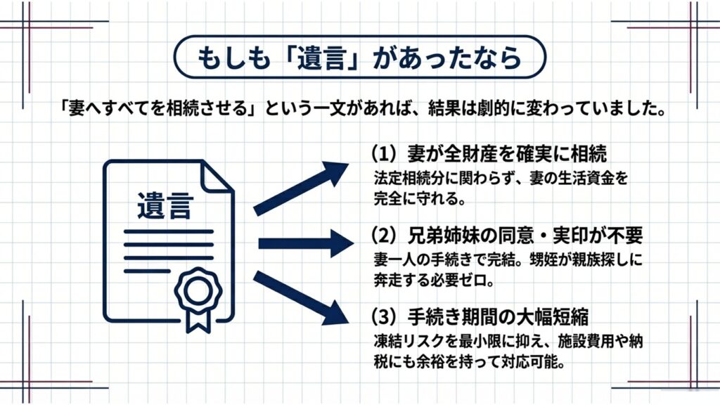遺言があれば、すべてが変わっていた
