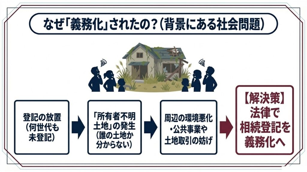 なぜ相続登記の義務化が始まったのか