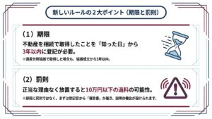 新しいルールのポイント
