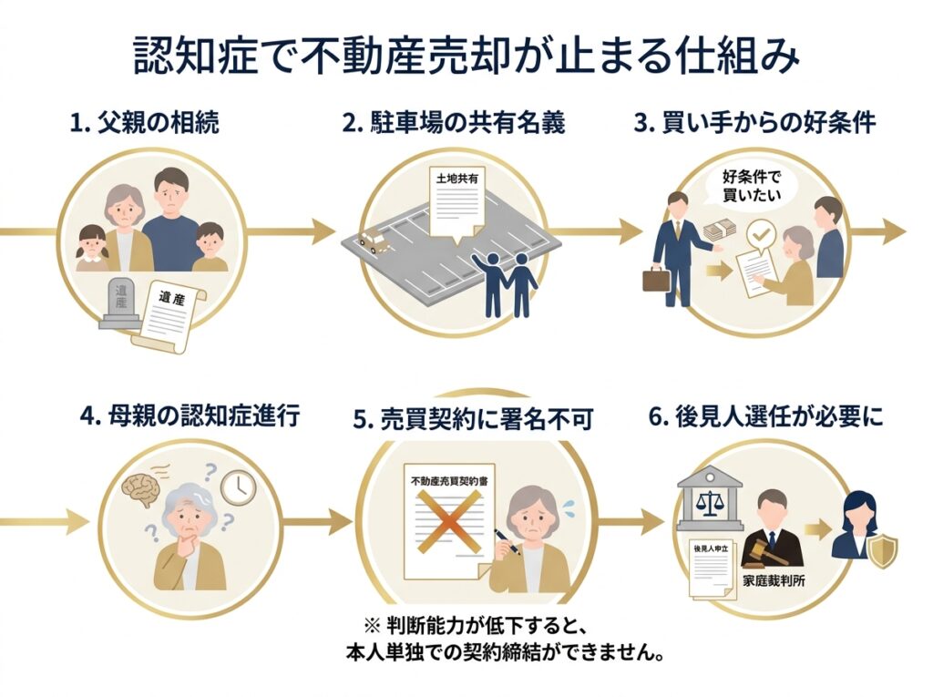 突然の認知症と不動産売却。成年後見が必要になった経緯