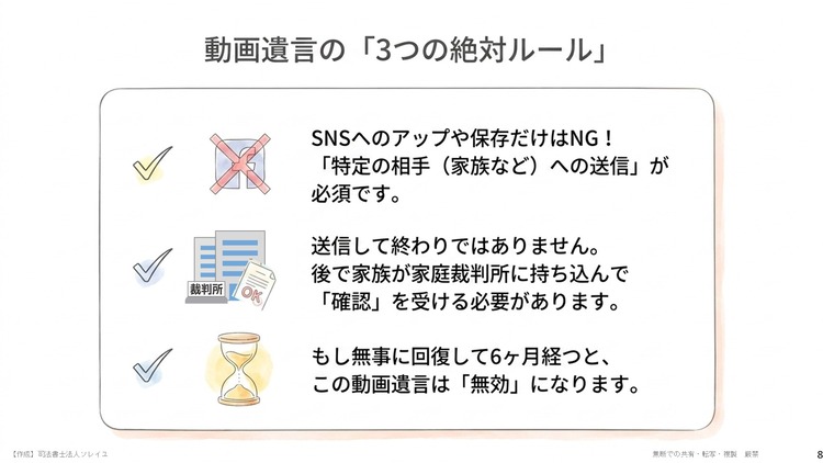 緊急時の「動画遺言」