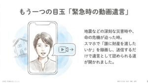 緊急時の「動画遺言」