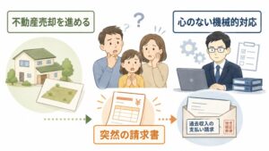 心のない機械的対応と、突然の過去収入への請求書