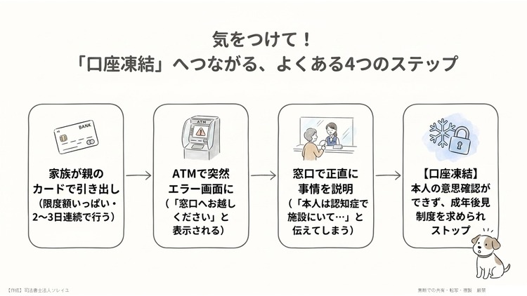 口座凍結までの流れ