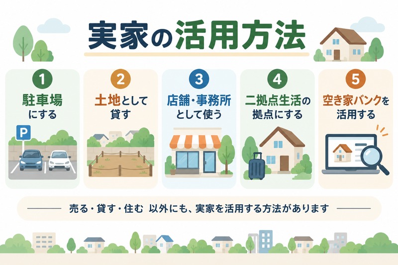 相続した実家を活用する選択肢