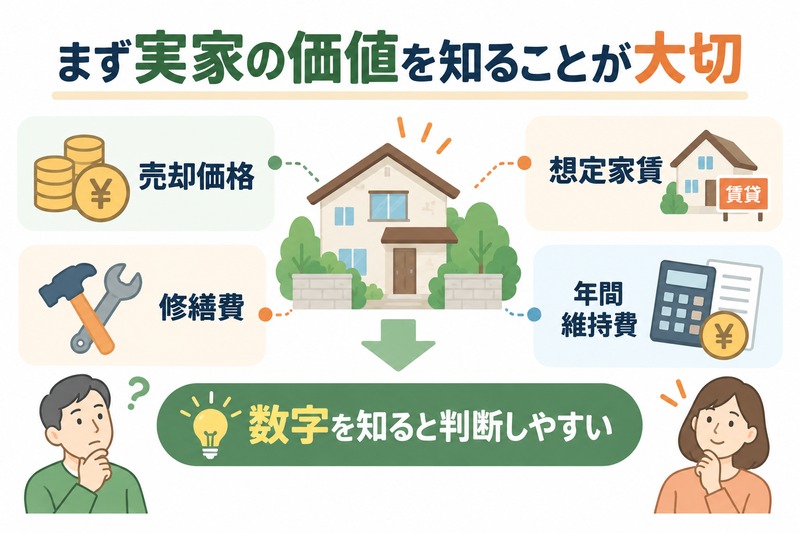 相続した実家を売る前に現在の価値を確認する
