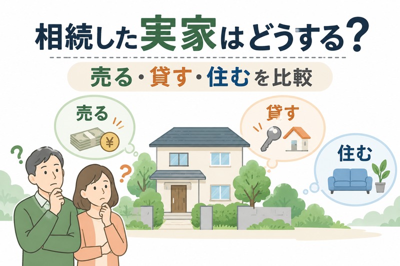相続した実家は売る・貸す・住むのどれがいい？判断基準を解説