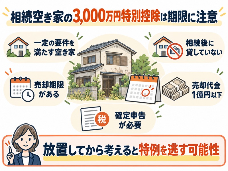相続した空き家の3,000万円特別控除