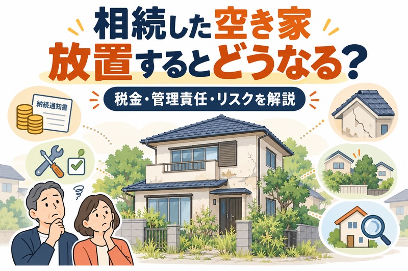 相続した空き家を放置するとどうなる？税金・管理責任・リスクを解説